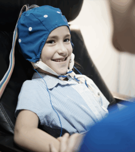Child getting an EEG
